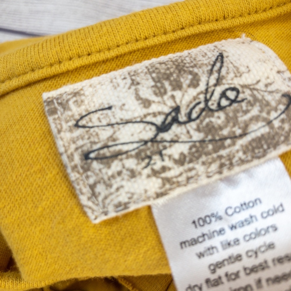 2T Sado Mustard Ruffles Top - Picture 3 of 3